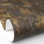 کاغذدیواری طرح پتینه قهوه‌ای/نارنجی کد ۱۰۳۳۵ - تصویر 2