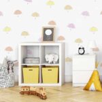 کاغذدیواری کودک طرح چتر های رنگی کد 12012 - تصویر 3