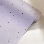 کاغذدیواری کودک طرح ستاره باران | بنفش کد 12019 - تصویر 2