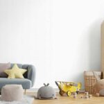 کاغذدیواری کودک طرح ساده | سفید کد 12026 - تصویر 3