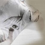 کاغذدیواری کودک طرح حیوانات | کرم / خاکستری کد 12029 - تصویر 2