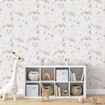 کاغذدیواری کودک طرح حیوانات | کرم کد 12031 - تصویر 3