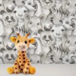 کاغذدیواری کودک طرح حیوانات | طوسی کد 12035