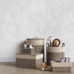 کاغذدیواری کودک طرح ساده | طوسی کد 12036 - تصویر 3