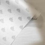 کاغذدیواری کودک طرح نهنگ‌های دریایی | طوسی / سفید کد 12041 - تصویر 2