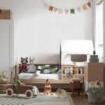 کاغذدیواری کودک طرح ساده | طوسی کد 12042 - تصویر 3