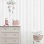 کاغذدیواری کودک طرح راه‌راه | طوسی کد 12043 - تصویر 3