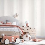 کاغذدیواری کودک طرح راه‌راه | کرم کد 12047 - تصویر 3