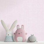 کاغذدیواری کودک طرح ساده | صورتی کد 12050