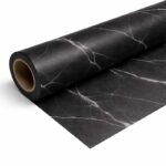 برچسب کابینت طرح ماربل مشکی مات مدل اچ اند اس