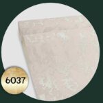 کاغذ دیواری طرح پتینه سفید نقره ای کد 6037