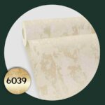 کاغذ دیواری طرح پتینه کرم طلایی کد 6039