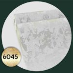 کاغذ دیواری طرح پتینه سفید نقره ای کد 6045