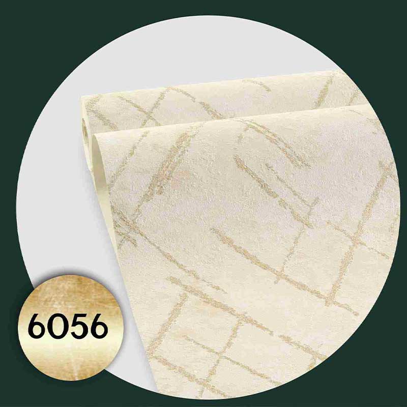 کاشیانه-فانتوم-6056 کاغذ دیواری طرح پتینه مدرن کرم طلایی کد 6056 - تصویر 1