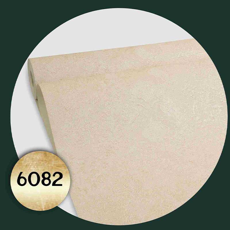 کاشیانه-فانتوم-6082 کاغذ دیواری طرح پتینه نقش و نگار کرم طلایی کد 6082 - تصویر 1