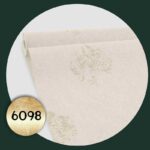 کاغذ دیواری طرح نقش و نگار کرم طلایی کد 6098
