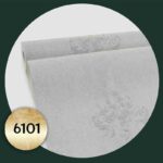 کاغذ دیواری طرح نقش و نگار نقره ای کد 6101
