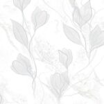 کاغذدیواری طرح برگ نقره ای شاین کد 2011