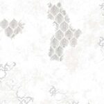 کاغذدیواری طرح برگ مدرن نقره ای شاین کد 2036