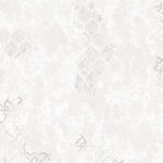 کاغذدیواری طرح برگ مدرن روشن شاین نقره ای کد 2038