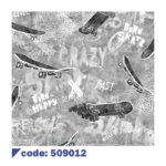 کاغذدیواری طرح  اسکیتی کد 509012