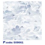 کاغذدیواری طرح ابر و پرنده کد 509061