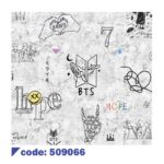 کاغذدیواری طرح گروه BTS کد 509066